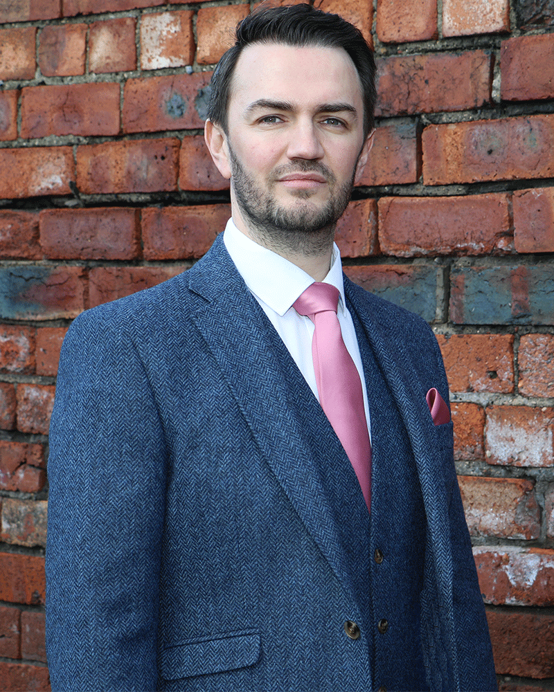 To Hire, Torre Blue Herringbone Tweed suit (full outfit) - Image 3