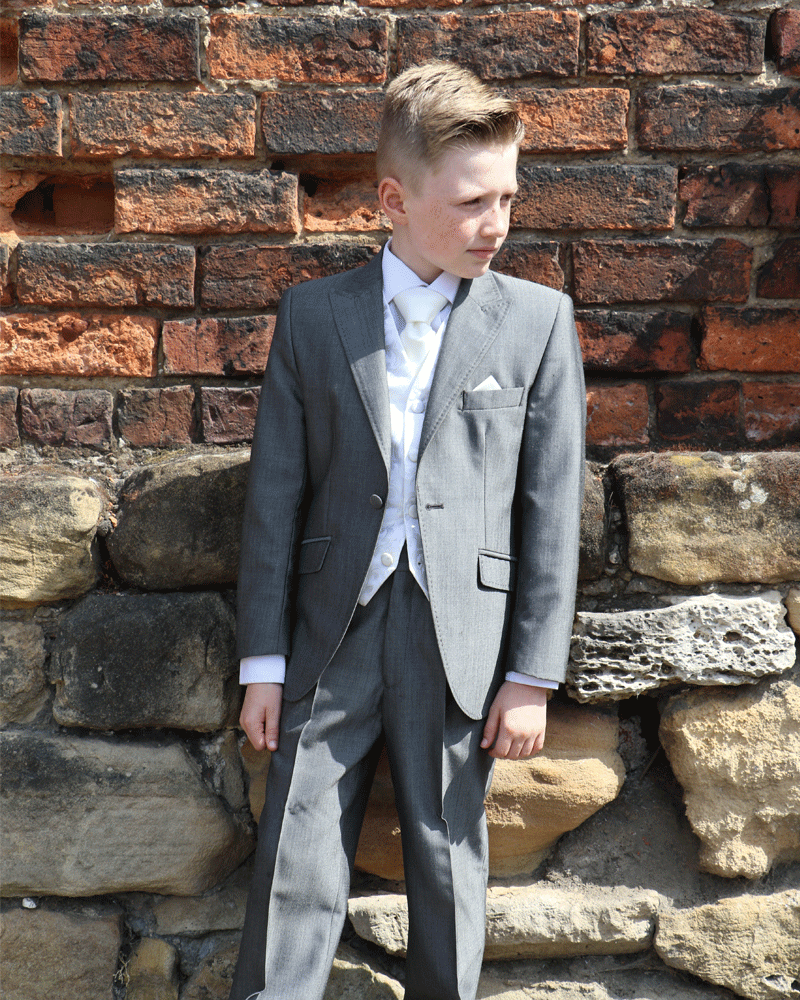 To Hire, Boys Torre Silver Mohair Jacket Suit (full outfit)