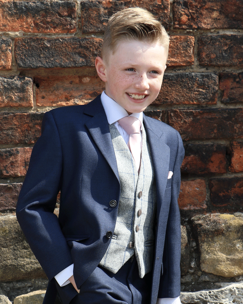 To Hire, Boys Torre Navy Pick&Pick Jacket Suit (full outfit) - Image 4