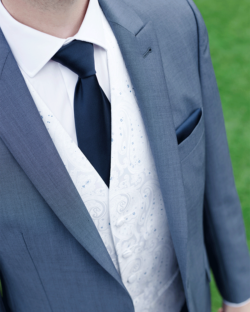 To Hire, Wilvorst Powder Blue Lounge Suit (full outfit) - Image 4