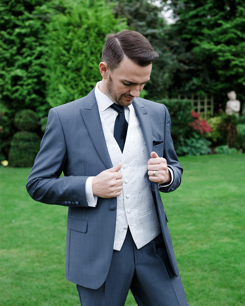 To Hire, Wilvorst Powder Blue Lounge Suit (full outfit) - Image 2