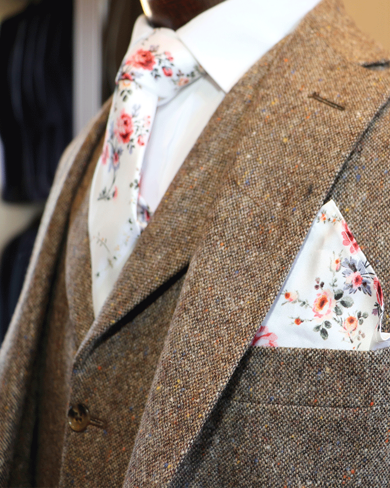 To Buy, Torre Brown Donegal 100% Wool Tweed 3pc Suit - Image 2