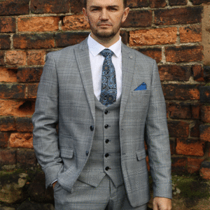 Marc Darcy Jerry Grey Check Jacket