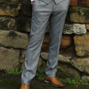 Marc Darcy Jerry Grey Check Trousers