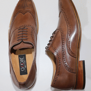 Mens Mid Tan Goor 556 Brogue Shoe