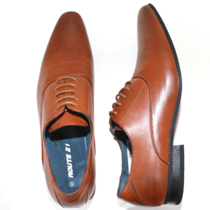 Mens Tan 21 Plain Oxford Lace Shoe