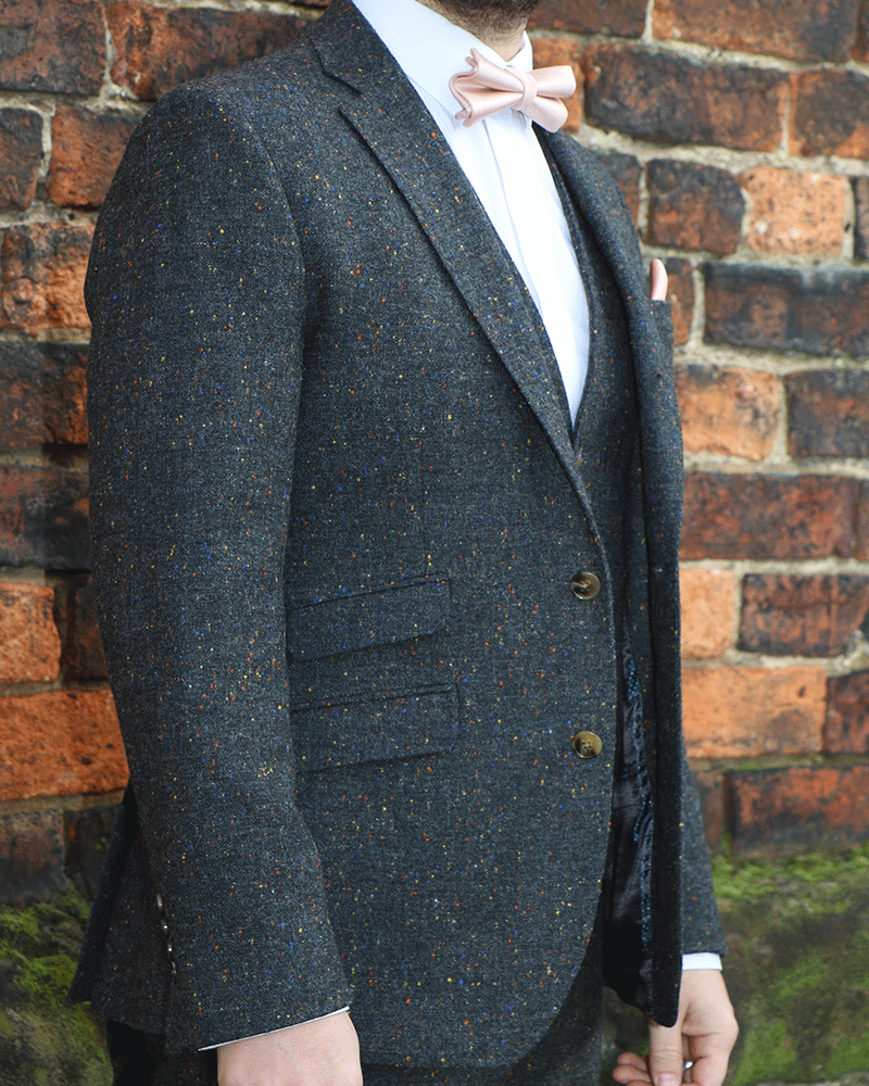 To Hire, Torre Charcoal Donegal Tweed (full outfit) - Image 2