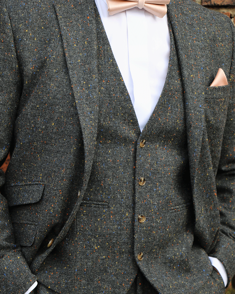 To Hire, Torre Charcoal Donegal Tweed (full outfit) - Image 4