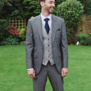 To Hire, Torre Silver Mohair Lounge Suit (full outfit)