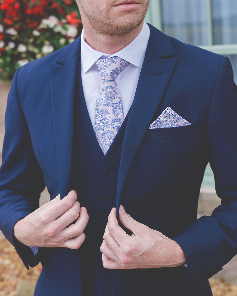 To Hire, Wilvorst French Blue Lounge Suit (full outfit) - Image 2