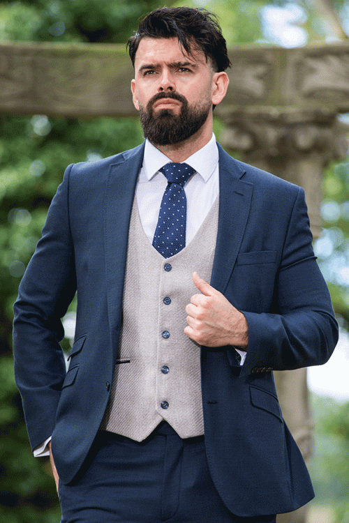 To Hire, Torre Navy P&P 100% Wool Lounge Suit (full outfit)