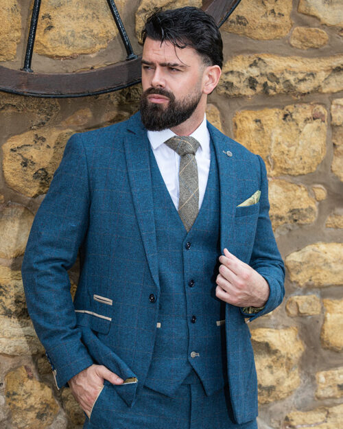 To Hire, Marc Darcy Dion Blue Tweed (full outfit)