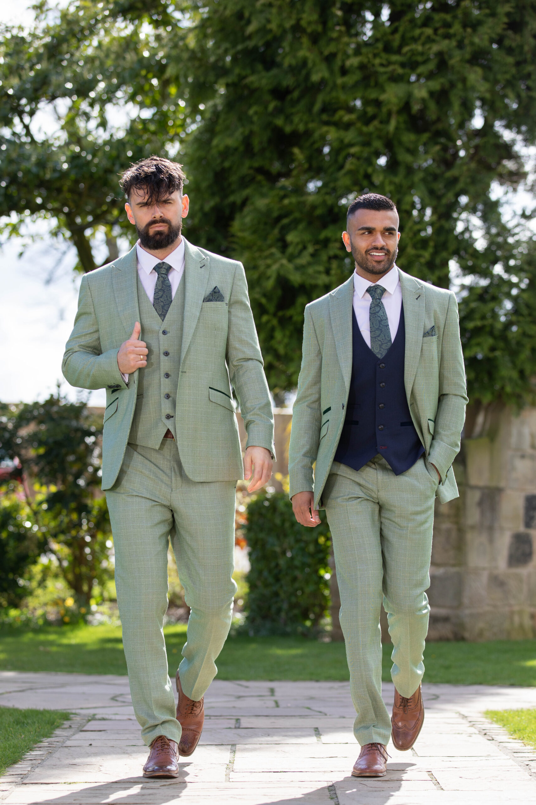 To Hire, Cavani Caridi Sage Checked Suit (full outfit) - Image 4